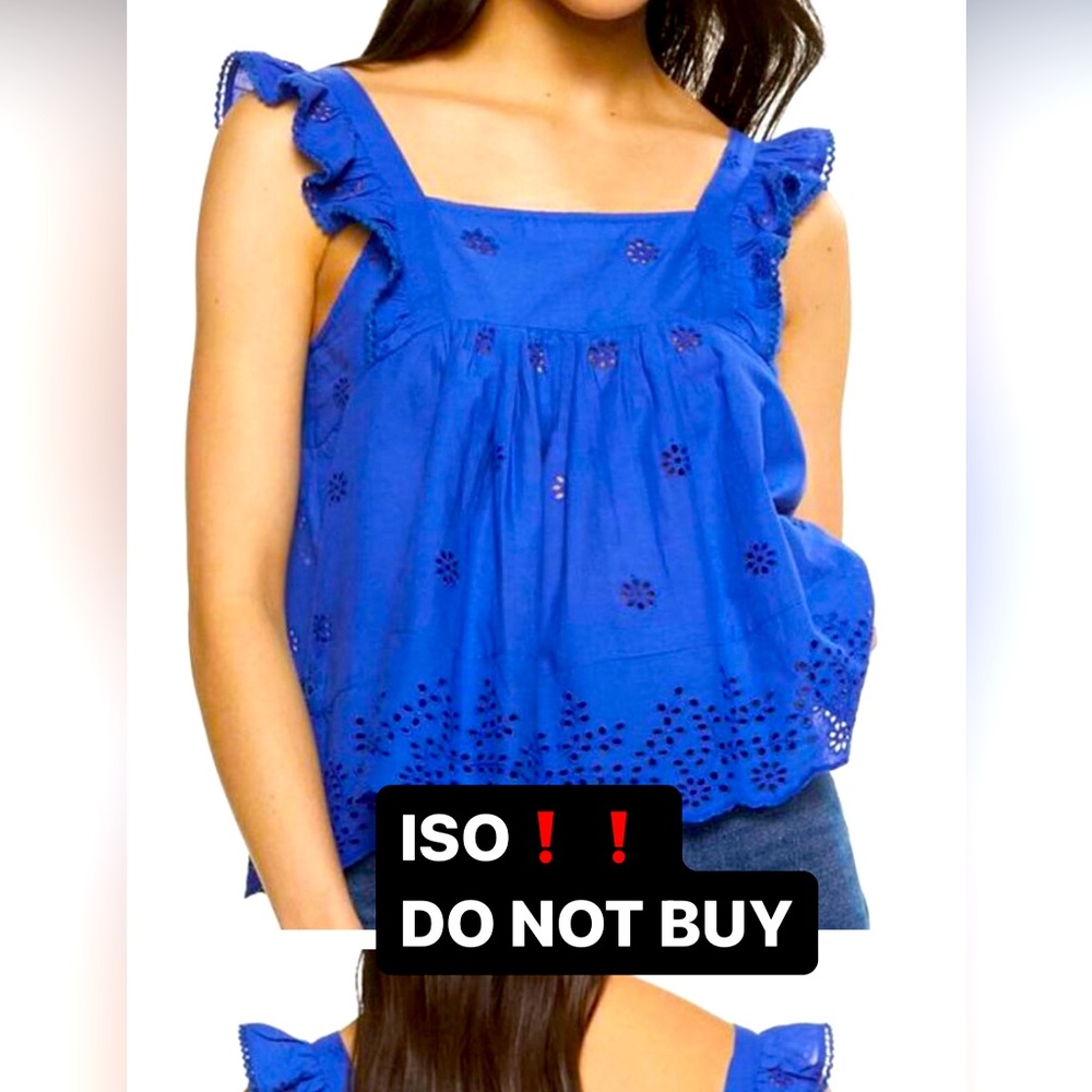 I’m looking for the : Mango Ruffled Blouse eyelet top